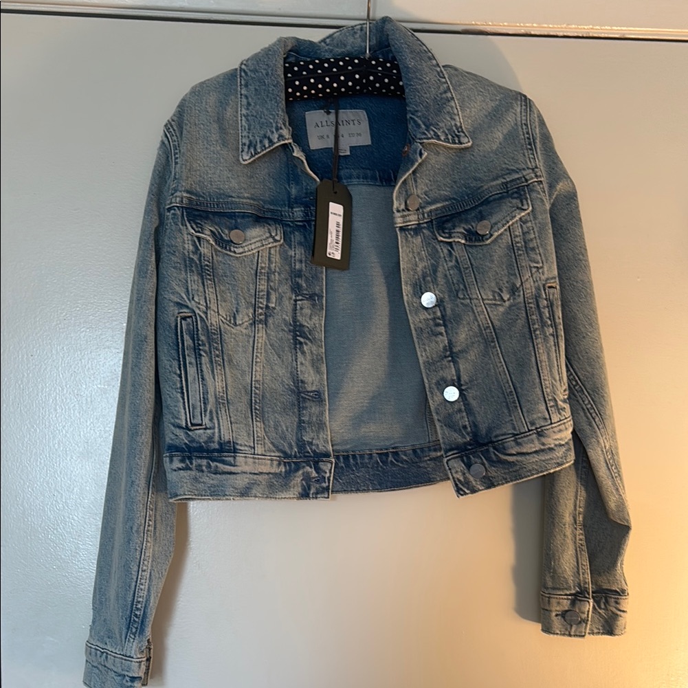 All Saints Blue Jean Jacket